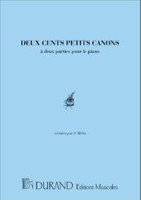 Kunz: 200 Petits Canons à 2 Parties Op.14 (rev. S.Riéra)