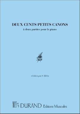 Kunz: 200 Petits Canons à 2 Parties Op.14 (rev. S.Riéra)