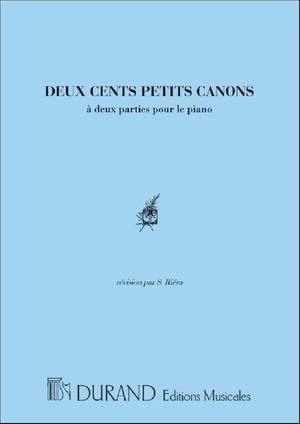 Kunz: 200 Petits Canons à 2 Parties Op.14 (rev. S.Riéra)