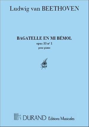 Beethoven: Bagatelle Op.33, No.1 in B flat
