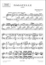 Beethoven: Bagatelle Op.33, No.1 in B flat Product Image