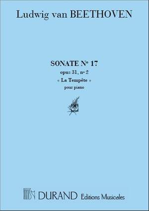 Beethoven: Sonata No.17, Op.31 no.2 in D 'Tempest' (Durand)