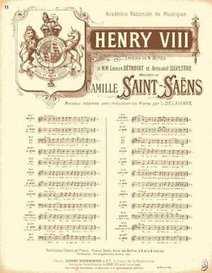 Saint-Saëns: Air de 'Henry VIII' No.11: Cantilène de Don Gomez (ten)