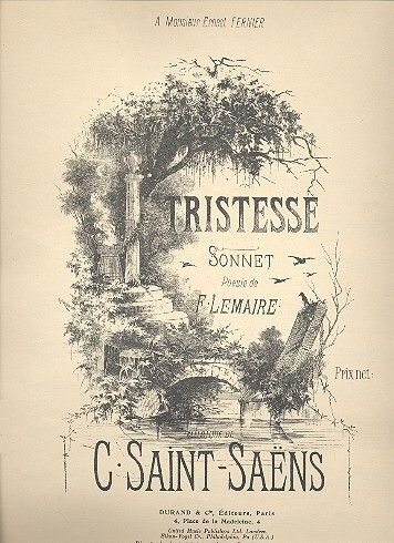 Saint-Saëns: Tristesse