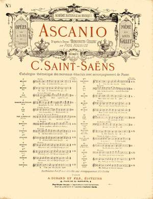 Saint-Saëns: Air de 'Ascanio' No.1: Air d'Ascanio (ten)
