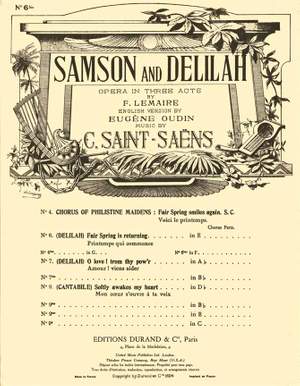 Saint-Saëns: Air de 'Samson' No.6 bis: Fair Spring is returning (sop)