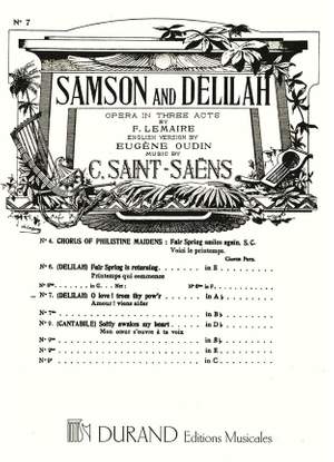 Saint-Saëns: Air de 'Samson' No.7: O Love! from thy Pow'r (mezzo)