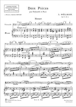 Boëllmann: 2 Pièces Op.31, No.2: Menuet