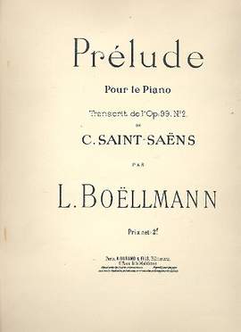 Saint-Saëns: Prélude from Op.99, No.2
