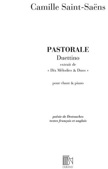 Saint-Saëns: Pastorale