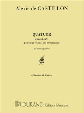 Castillon: Quatuor à Cordes Op.3, No.1