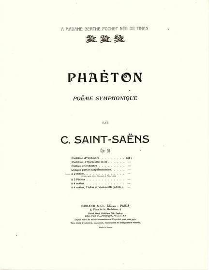 Saint-Saëns: Phaéton Op.39