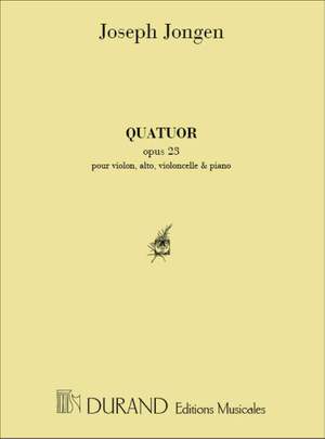 Jongen: Quatuor Op.23 in E flat minor