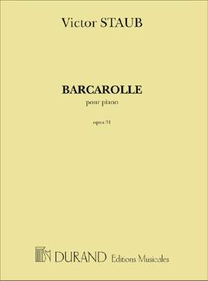 Staub: Barcarolle Op.31
