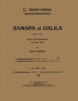 Saint-Saëns: Printemps qui commence
