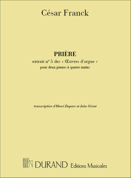Franck: Prière Op.20