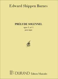 Barnes: Prélude solennel Op.5, No.1 in D