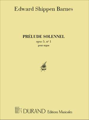 Barnes: Prélude solennel Op.5, No.1 in D