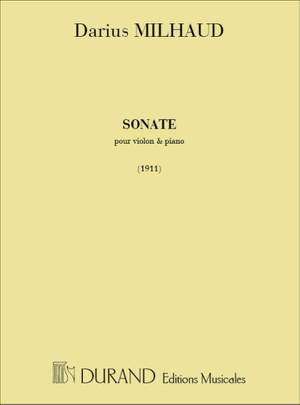 Milhaud: Sonate No.1, Op.3