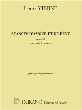 Vierne: Stances d'Amour et de Rêve Op.29 (sop)