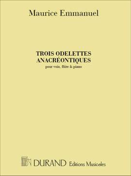 Emmanuel: 3 Odelettes anacréontiques (med)