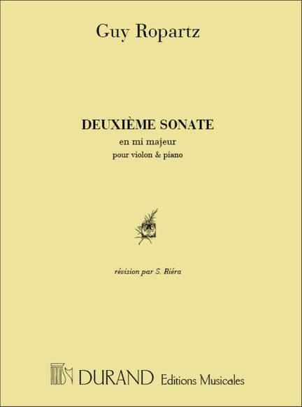 Ropartz: Sonate No.2 in E major