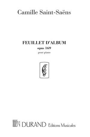 Saint-Saëns: Feuillet d'Album Op.169