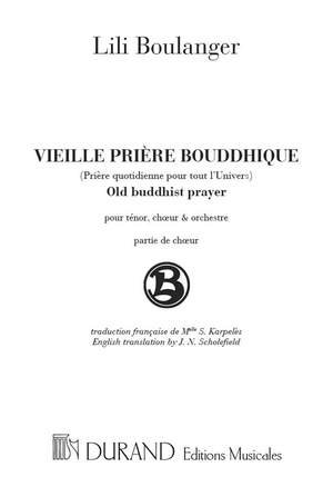 Boulanger: Vieille Prière bouddhique