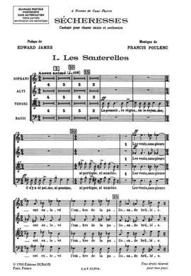 Poulenc: Sécheresses, Cantata