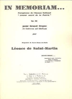 Saint-Martin: In Memoriam