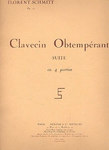 Schmitt: Clavecin obtempérant Op.107