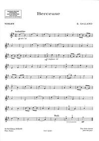 Galland: 5 Morceaux faciles No.5: Berceuse