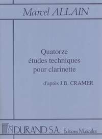 Allain: 14 Etudes techniques d'après Cramer