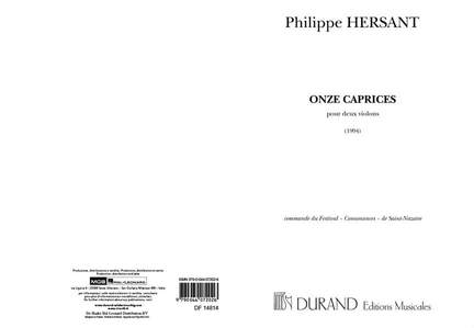 Hersant: 11 Caprices