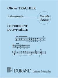 Trachier: Aide-Mémoire du Contrepoint du XVIe Ciècle