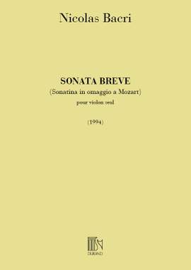 Bacri: Sonata brève Op.45