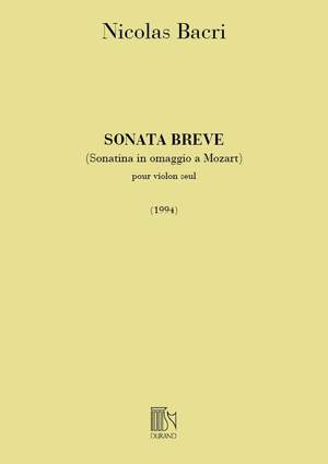 Bacri: Sonata brève Op.45