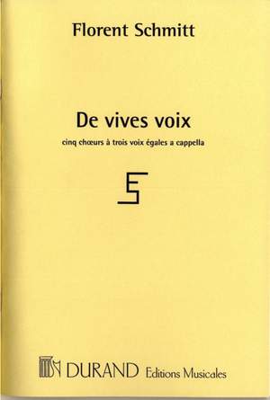 Schmitt: De Vives Voix Op.131