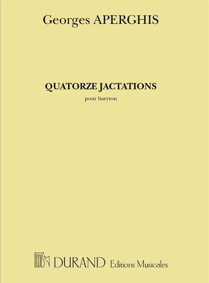Aperghis: 14 Jactations (bar)