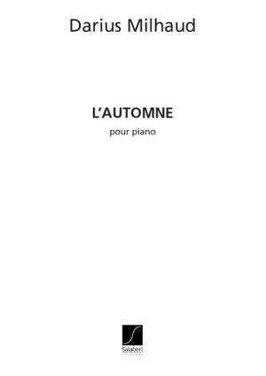Milhaud: L'Automne Op.115