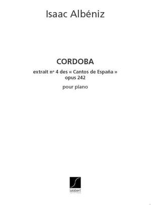 Albéniz: Cantos de España Op.232, No.4: Cordoba