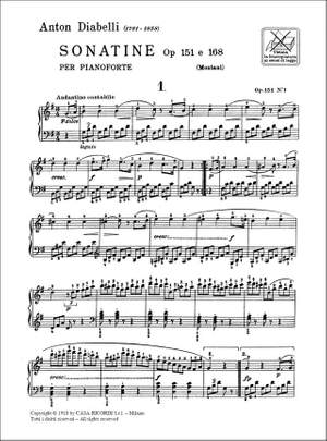 Diabelli: 11 Sonatinas Op.151 & Op.168 (ed. P.Montani)