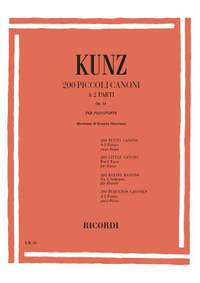 Kunz: 200 Petits Canons à 2 Parties Op.14 (rev. E.Marciano)