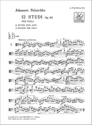 Palaschko: 12 Studi Op.62