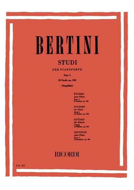 Bertini: 25 Studies Op.100