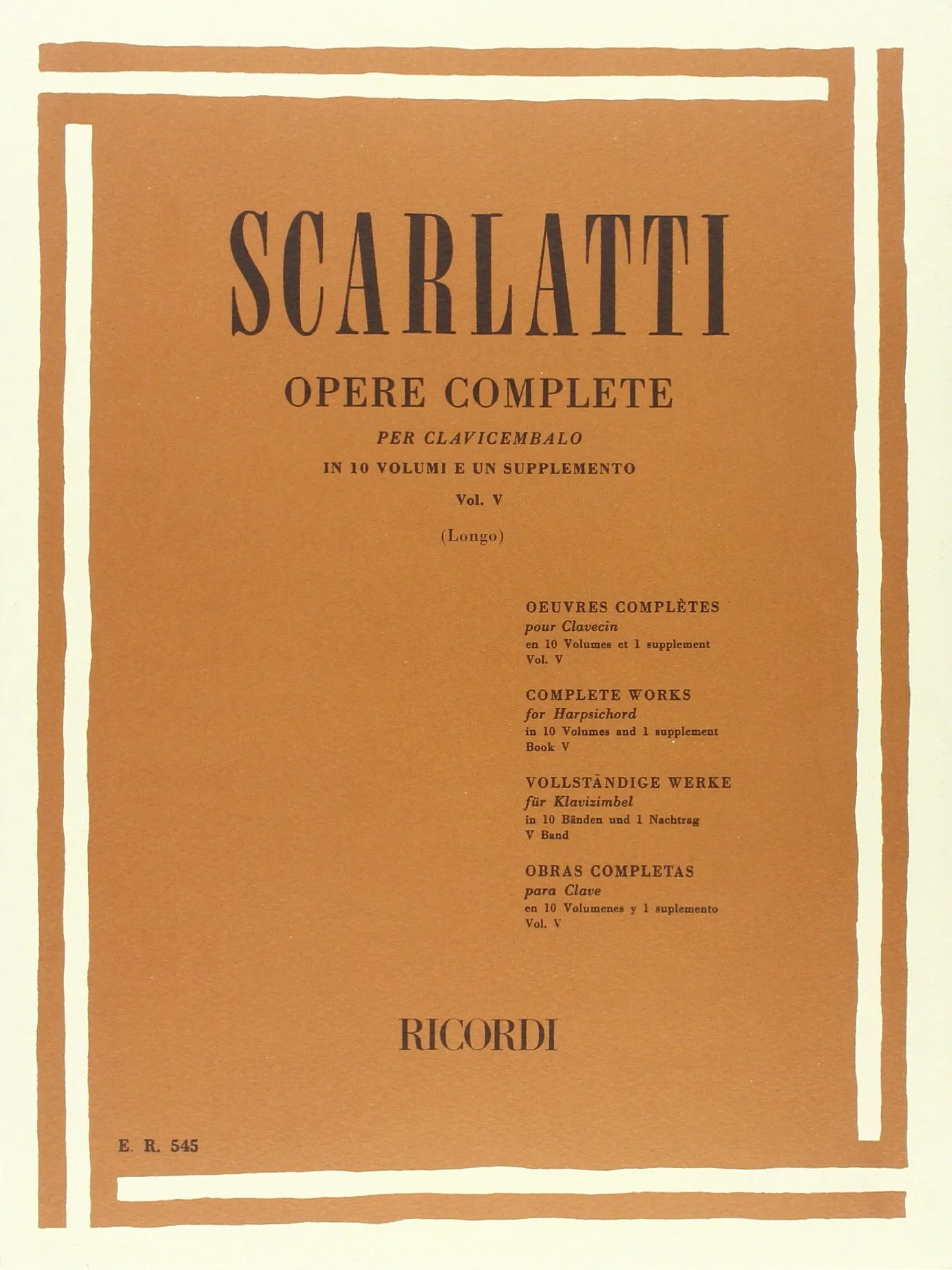 per clavicembalo Sonate Scarlatti 2巻