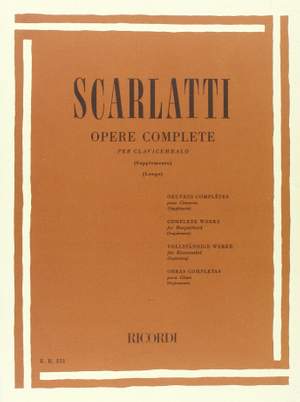 Scarlatti: Sonatas: Supplementary Volume (Opere Complete)