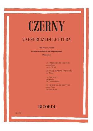 Czerny: 20 Esercizi di Lettura