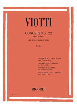 Viotti: Concerto No.22 in A minor (red. Fusella)