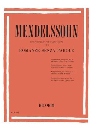 Mendelssohn: Romances sans Paroles (Ricordi)